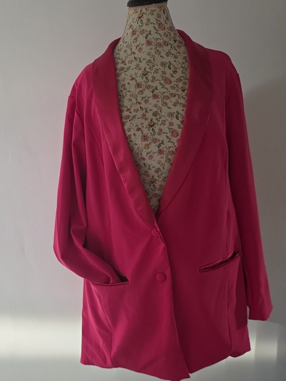 torrid Hot Pink Shawl Collar Blazer Jacket